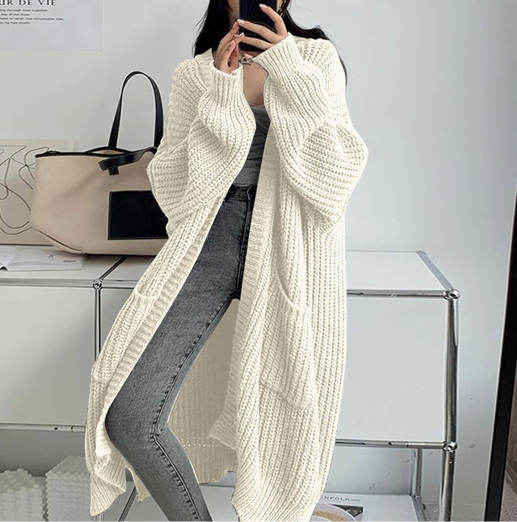 Georgia | Womens Long Cardigan Knit Loose Thick Winter Ladies Sweater