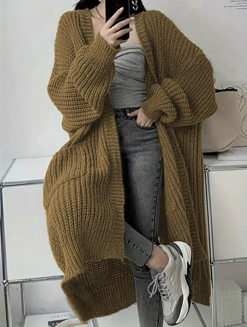 Georgia | Womens Long Cardigan Knit Loose Thick Winter Ladies Sweater