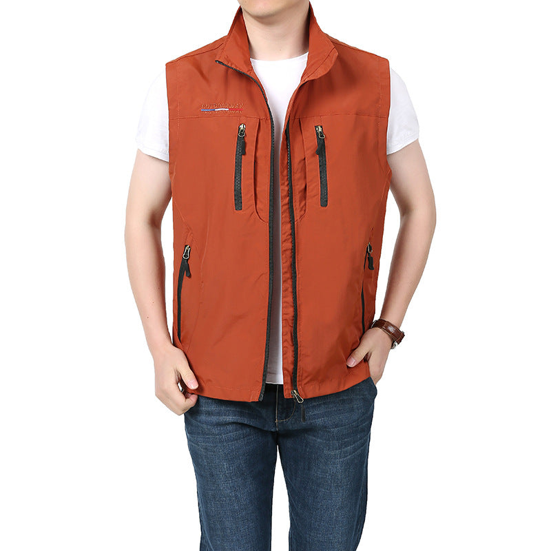 Gerald | Mens Quick Dry Lightweight Multi Pocket Outdoor Utility Work Vest