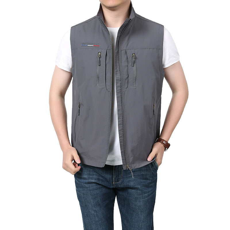 Gerald | Mens Quick Dry Lightweight Multi Pocket Outdoor Utility Work Vest