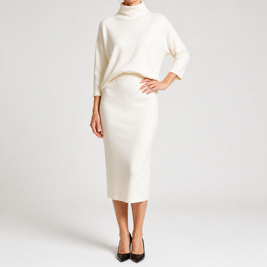 Geraldine | Womens Casual Summer Dress V Neck Loose Fit Sundress, Off White