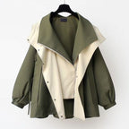Gilbert | Mens Windbreaker Hooded Zip Lightweight Loose Jacket - Green