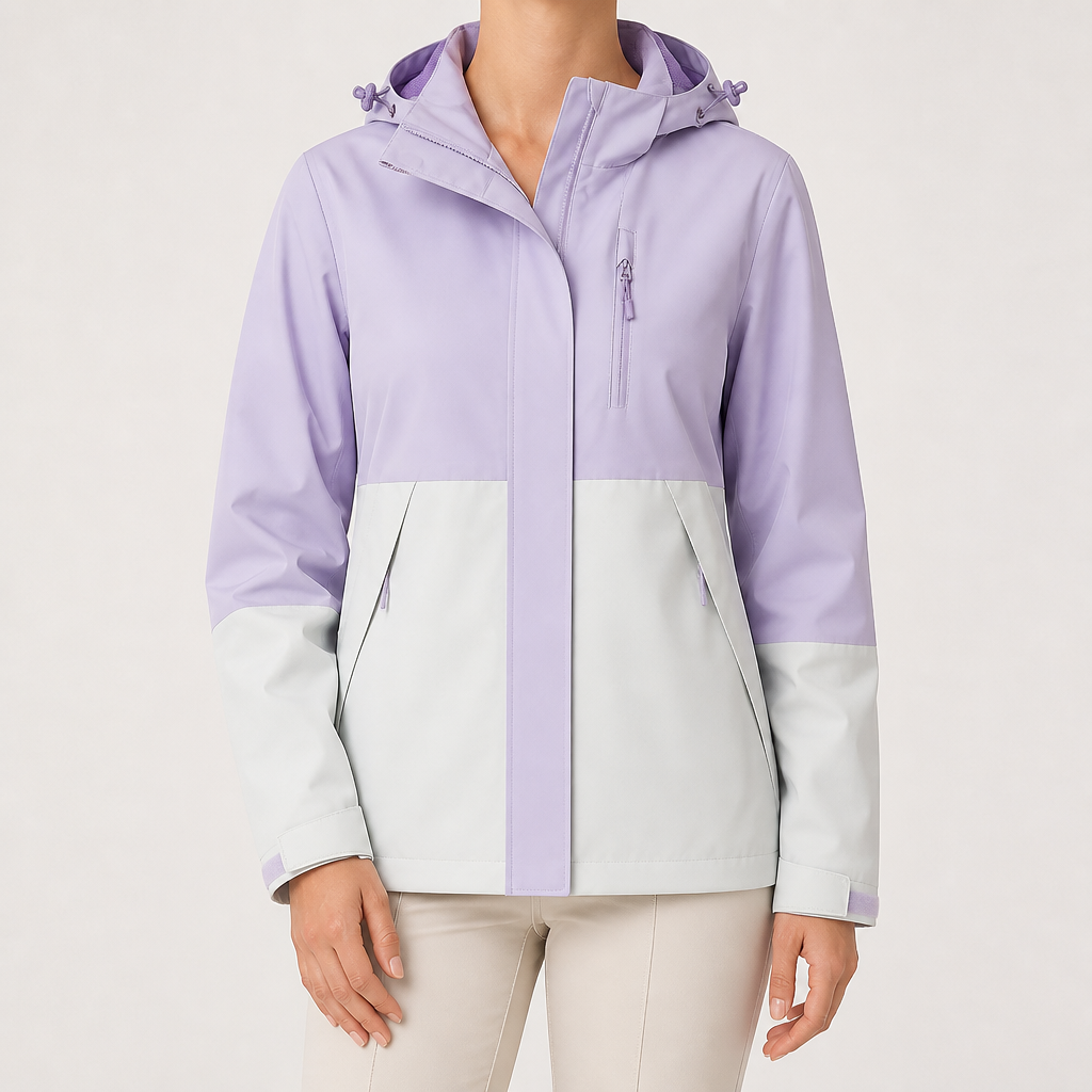 Ginny | Womens Waterproof Hooded 3-in-1 Softshell Jacket, Soft Purple 3