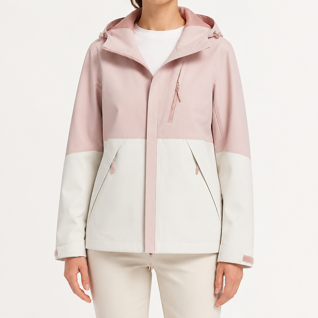 Ginny | Womens Waterproof Hooded 3-in-1 Softshell Jacket, Dusty Pink 3