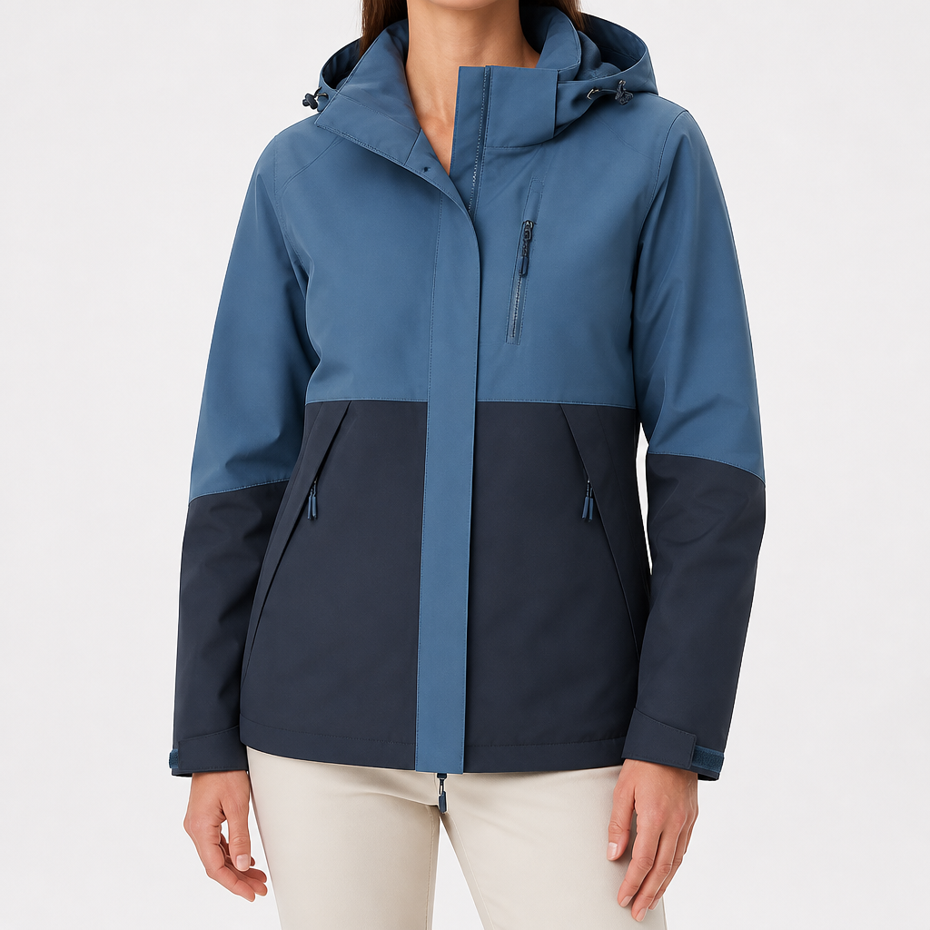 Ginny | Womens Waterproof Hooded 3-in-1 Softshell Jacket, Cobalt Blue