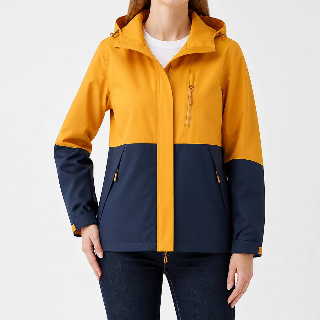 Ginny | Womens Waterproof Hooded 3-in-1 Softshell Jacket, Tan 2