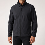 Glenn | Mens Waterproof Windproof Hooded Rain Jacket, Black