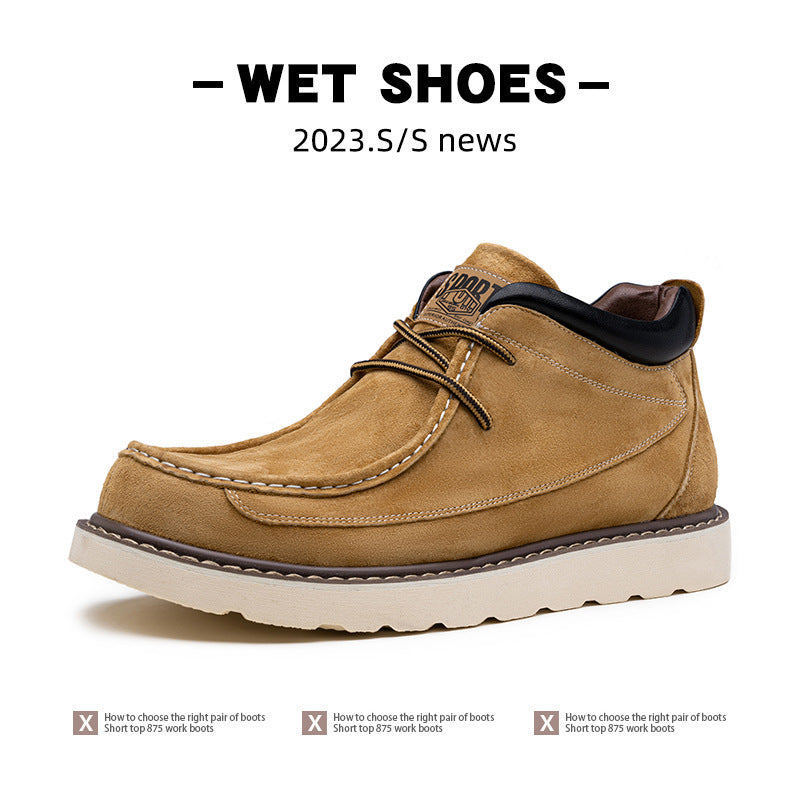 Gordon | Mens Vintage Work Boots Lace Up Casual Retro Style