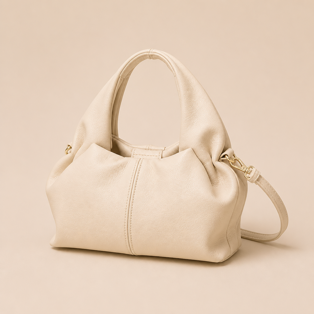 Grace | Womens Small Crossbody Purse Mini Shoulder Handbag, Cream White
