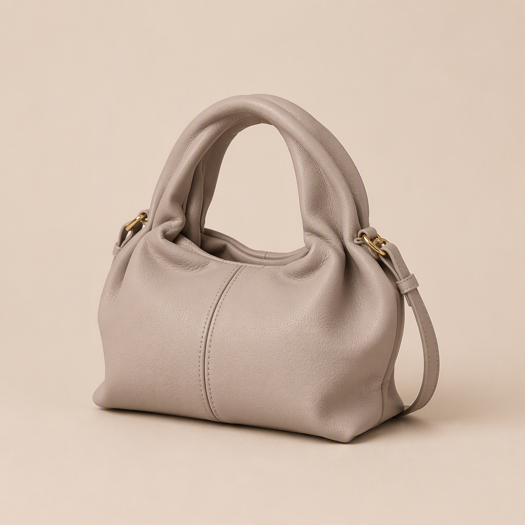 Grace | Womens Small Crossbody Purse Mini Shoulder Handbag, Grey