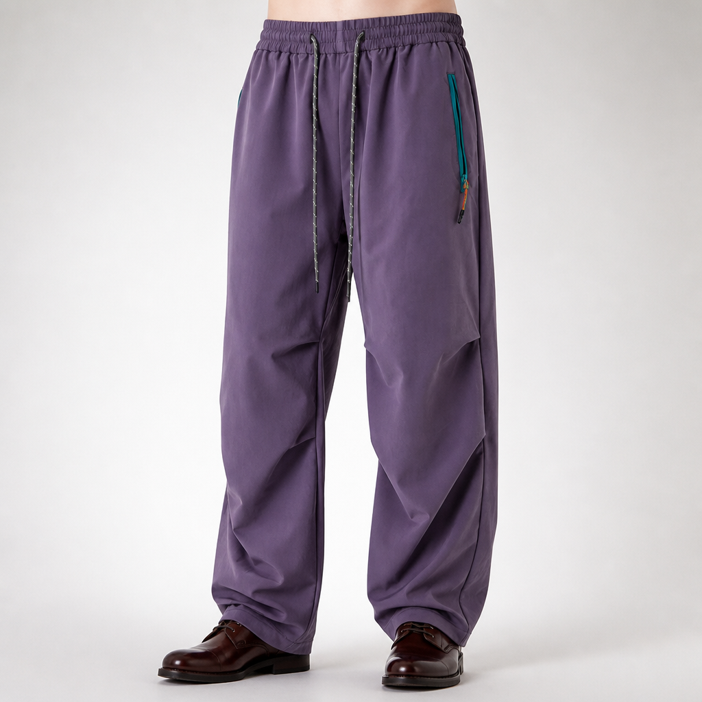 Grady | Mens Quick Dry Lightweight Outdoor Walking Hiking Pants, Purple 2