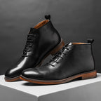 Grayson | Mens Retro High Top Leather Martin Boots - 4