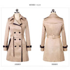 Greer | Womens Double Breasted Trench Coat, Khaki