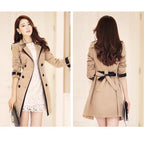 Greer | Womens Double Breasted Trench Coat, Khaki