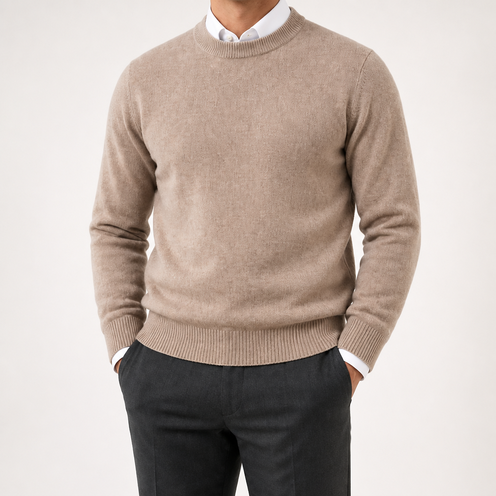 Gunnar | Mens Half Turtleneck Sweater Thick Knit Mock Neck Pullover, Purple