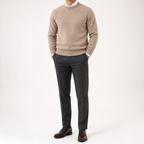 Gunnar | Mens Half Turtleneck Sweater Thick Knit Mock Neck Pullover, Purple