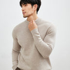 Gunnar | Mens Half Turtleneck Sweater Thick Knit Mock Neck Pullover