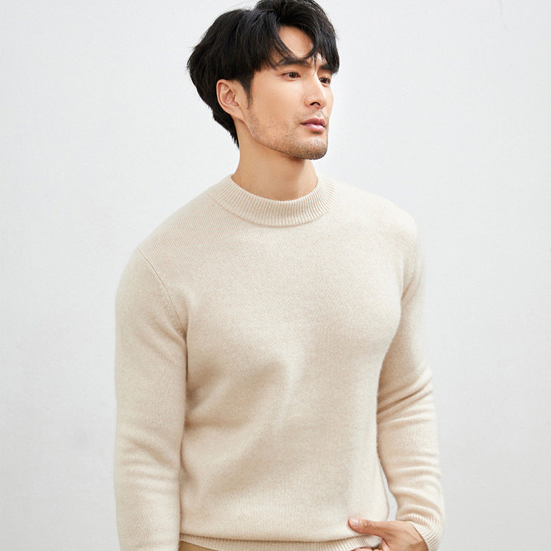 Gunnar | Mens Half Turtleneck Sweater Thick Knit Mock Neck Pullover