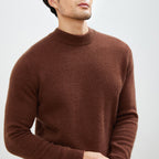 Gunnar | Mens Half Turtleneck Sweater Thick Knit Mock Neck Pullover