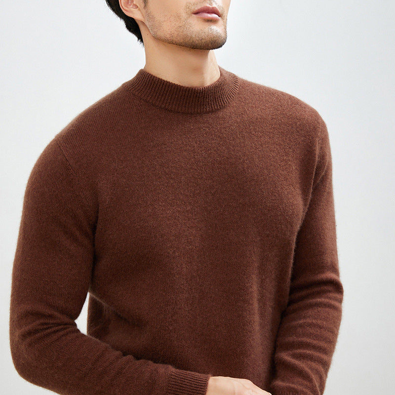 Gunnar | Mens Half Turtleneck Sweater Thick Knit Mock Neck Pullover