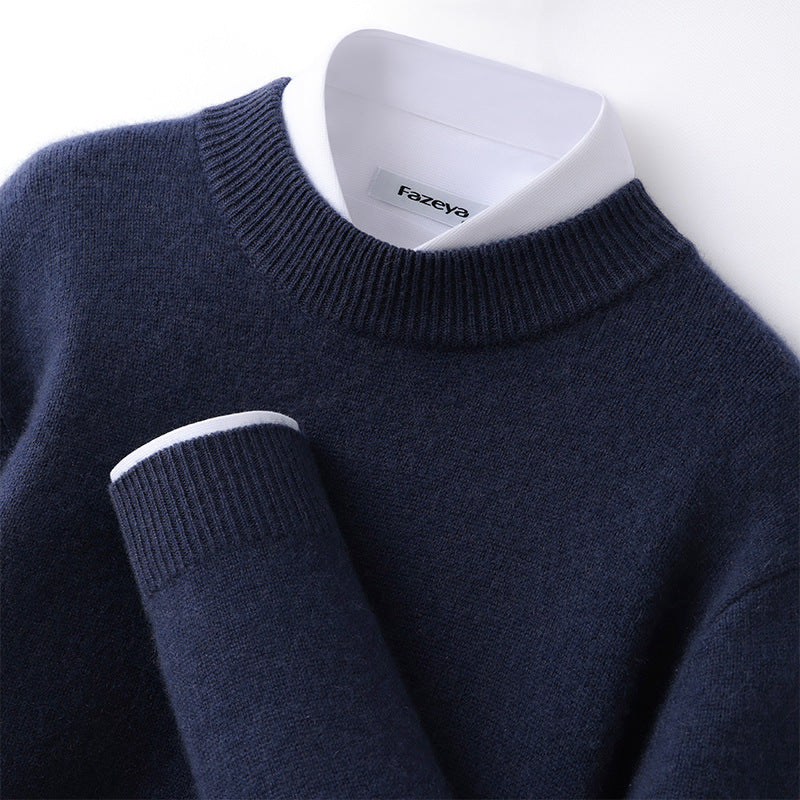 Gunnar | Mens Half Turtleneck Sweater Thick Knit Mock Neck Pullover