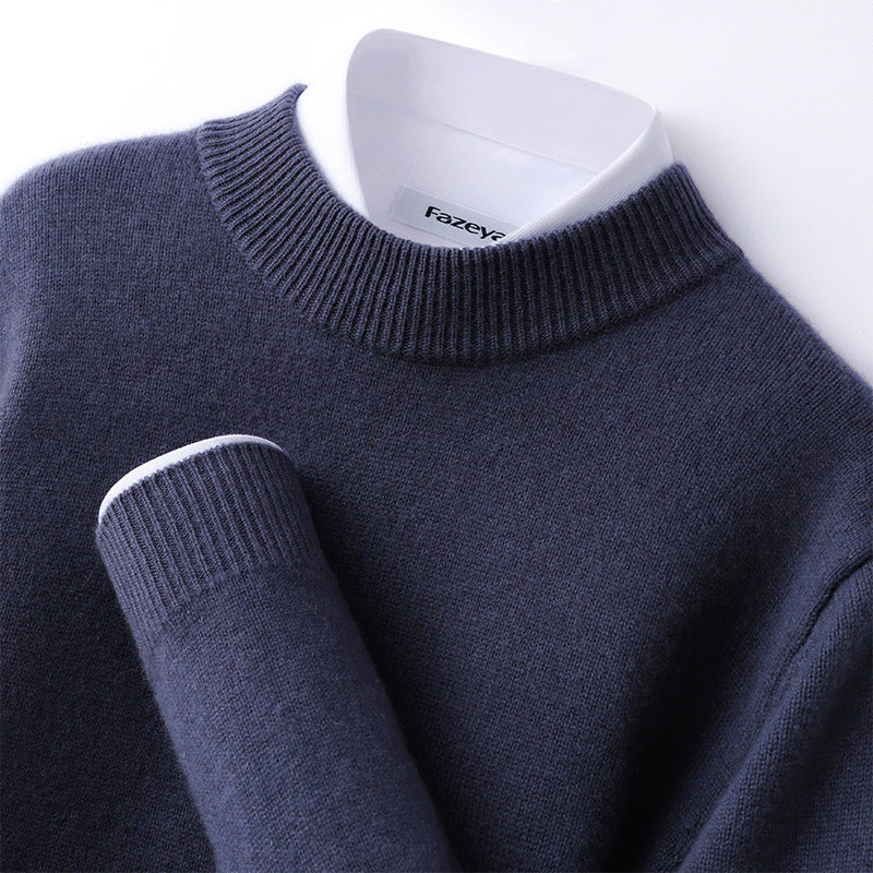 Gunnar | Mens Half Turtleneck Sweater Thick Knit Mock Neck Pullover