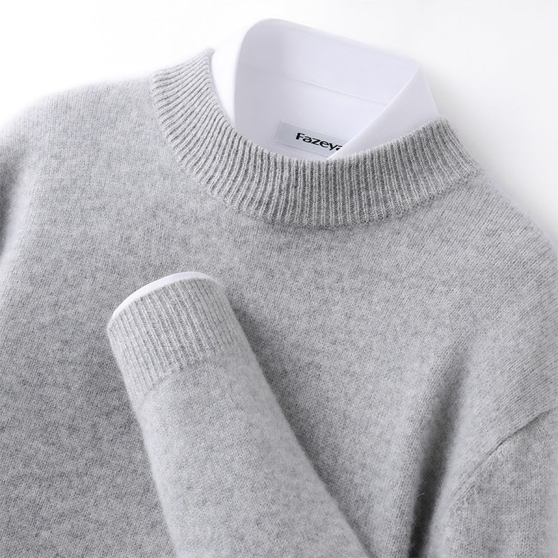 Gunnar | Mens Half Turtleneck Sweater Thick Knit Mock Neck Pullover