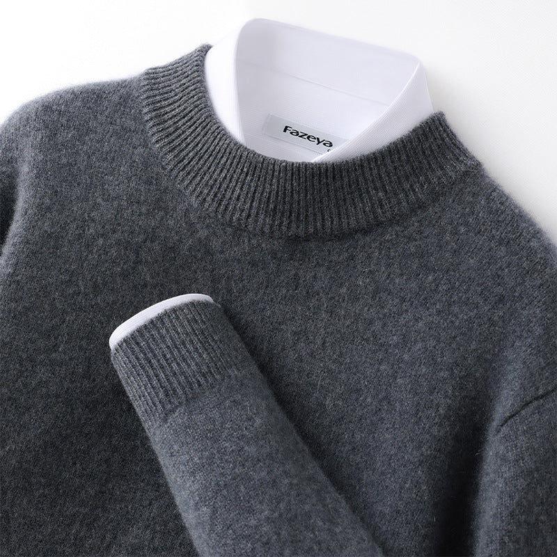 Gunnar | Mens Half Turtleneck Sweater Thick Knit Mock Neck Pullover