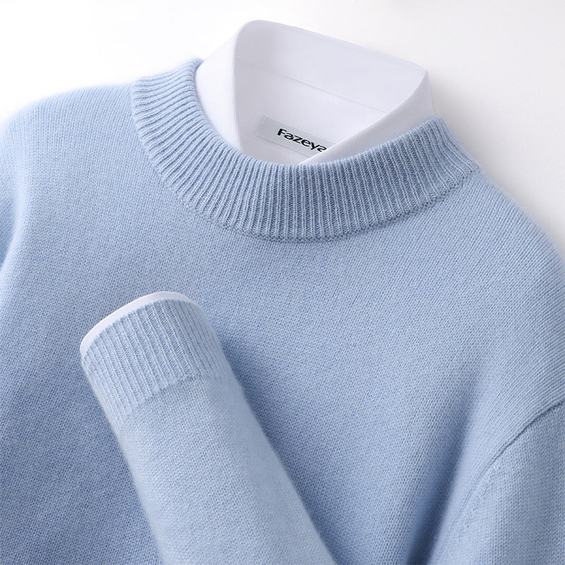Gunnar | Mens Half Turtleneck Sweater Thick Knit Mock Neck Pullover