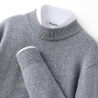 Gunnar | Mens Half Turtleneck Sweater Thick Knit Mock Neck Pullover