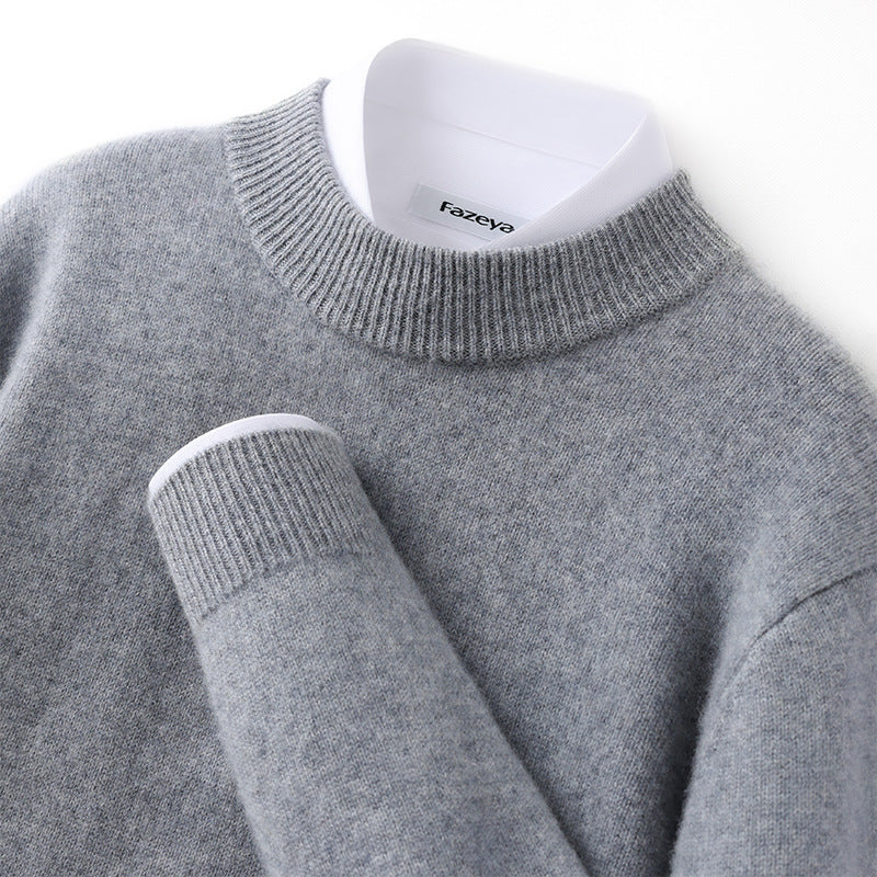 Gunnar | Mens Half Turtleneck Sweater Thick Knit Mock Neck Pullover
