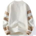Gus | Mens Knit Sweater Contrast Color Loose Warm Winter Pullover