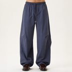 Gustav | Mens Trousers Lightweight Pleated Wide Leg Casual Pants, Blue