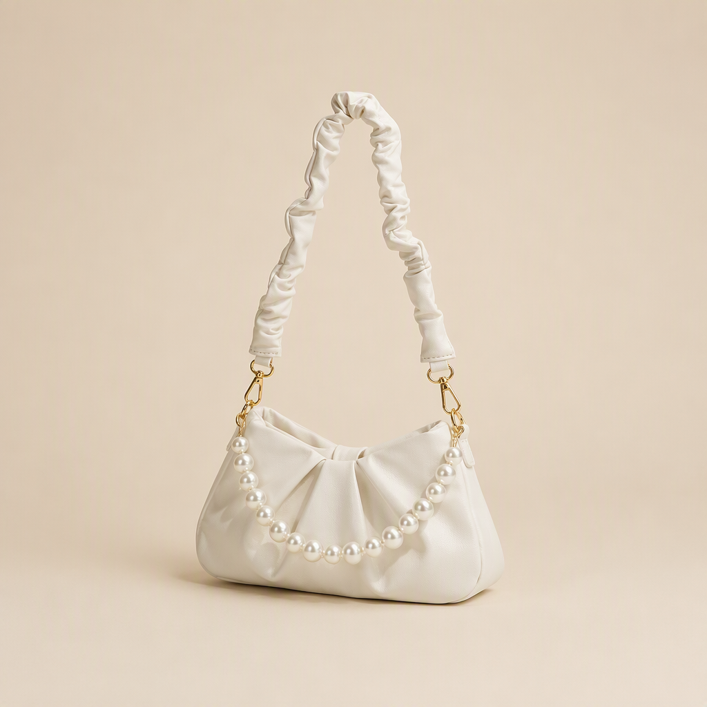 Hadleigh | Womens Pleated Cloud Shoulder Bag Underarm Purse Handbag, Design 1