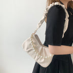 Hadleigh | Womens Pleated Cloud Shoulder Bag Underarm Purse Handbag