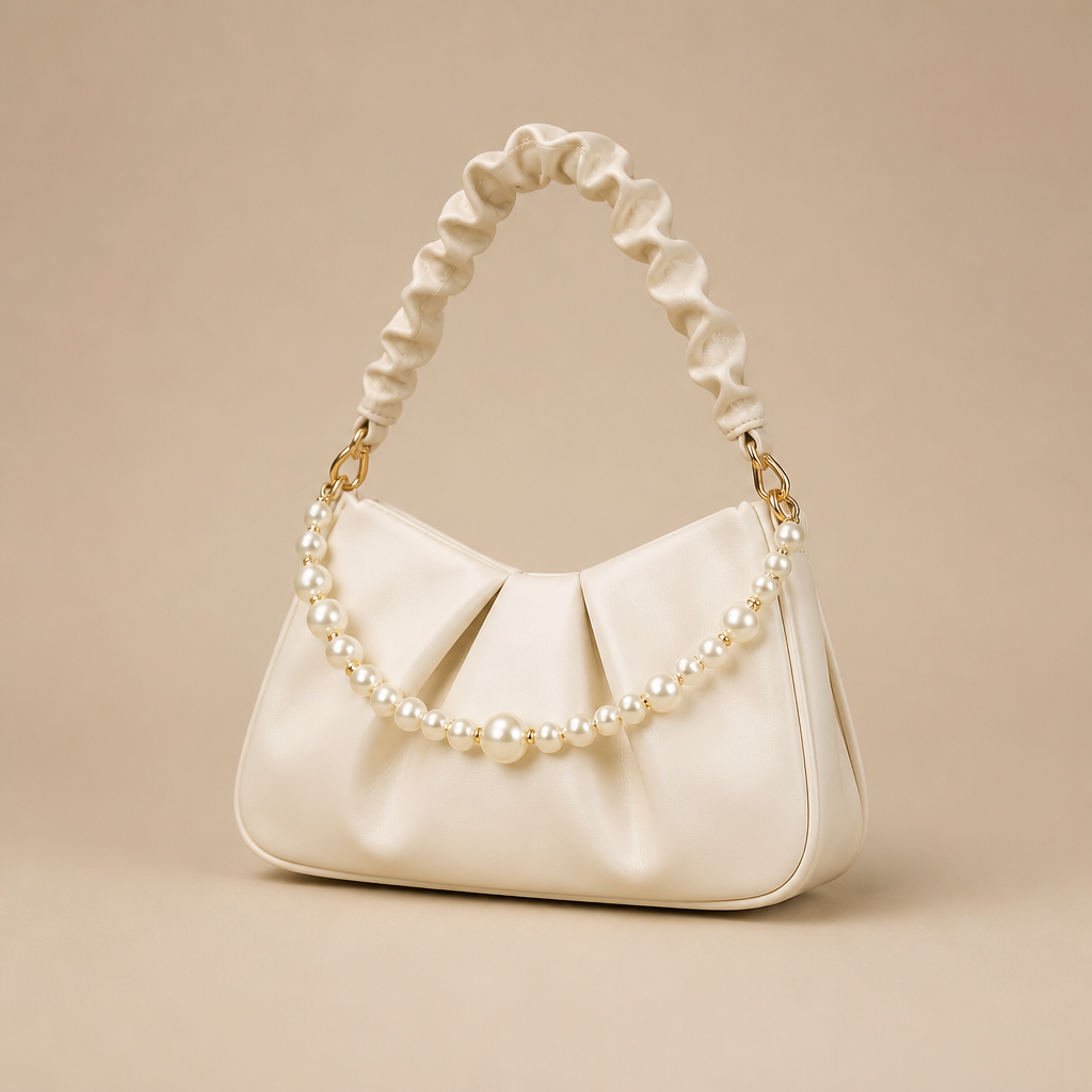 Hadleigh | Womens Pleated Cloud Shoulder Bag Underarm Purse Handbag, Design 2