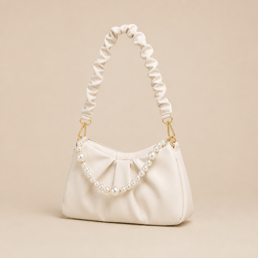 Hadleigh | Womens Pleated Cloud Shoulder Bag Underarm Purse Handbag, Design 3