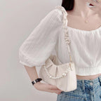 Hadleigh | Womens Pleated Cloud Shoulder Bag Underarm Purse Handbag