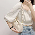 Hadleigh | Womens Pleated Cloud Shoulder Bag Underarm Purse Handbag