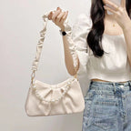 Hadleigh | Womens Pleated Cloud Shoulder Bag Underarm Purse Handbag