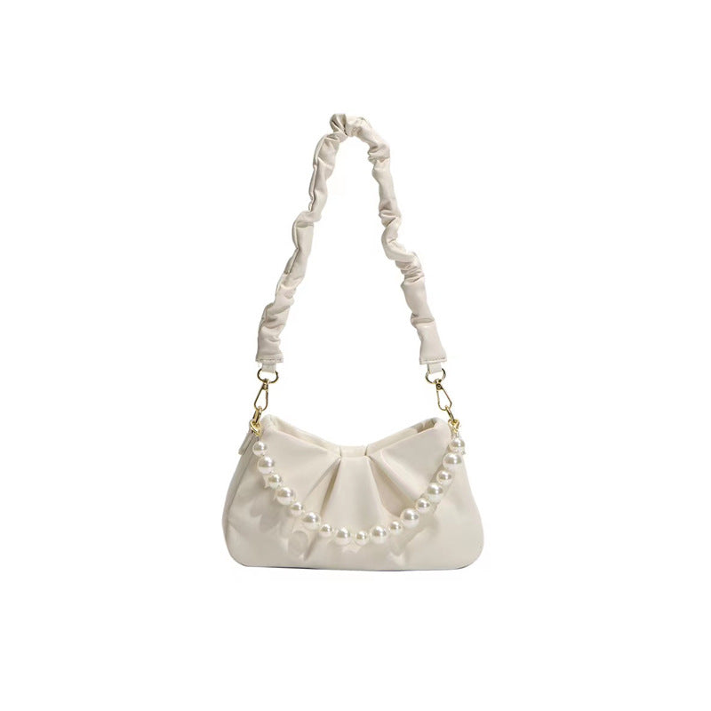 Hadleigh | Womens Pleated Cloud Shoulder Bag Underarm Purse Handbag