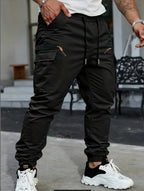 Hank | Mens Slim Fit Multi Pocket Crease Resistant Cargo Work Pants