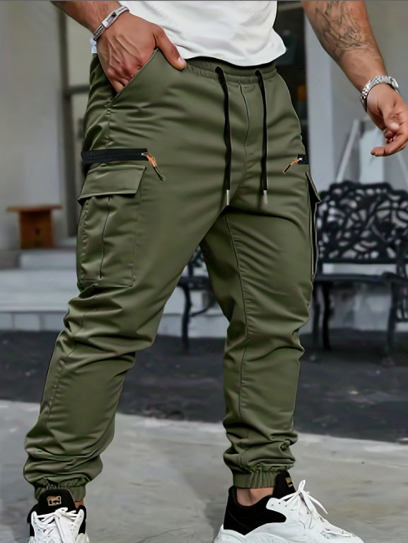 Hank | Mens Slim Fit Multi Pocket Crease Resistant Cargo Work Pants