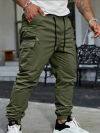 Hank | Mens Slim Fit Multi Pocket Crease Resistant Cargo Work Pants