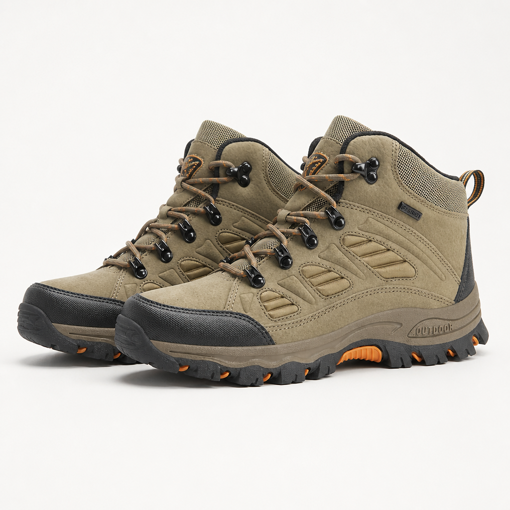Hannah | Womens Water Resistant Outdoor Hiking Boots, Khaki