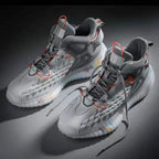 Harlan | Mens Lightweight Breathable Mesh Running On Shoes - White Grey