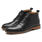 Harlow | Mens Retro Lace Up Leather Ankle Boots - 2