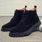 Harold | Mens Leather Ankle Boots Vintage Lace Up Casual Footwear