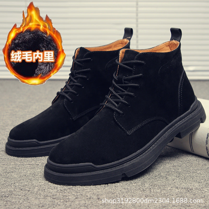 Harold | Mens Leather Ankle Boots Vintage Lace Up Casual Footwear
