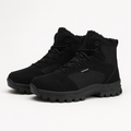 Harvey | Mens Fleece Lined Non Slip Outdoor Trail Walking Hiking Shoes, Black